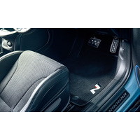 Hyundai Tailored Carpet Mats - Double Contrast Stitch N logo for IONIQ 5 MY22 - MY25 Set of 3