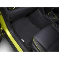 Hyundai Kona Tailored Carpet Floor Mats Set of 4 Yellow Stitching 08/2017-04/2023