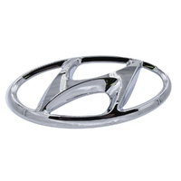 Hyundai Symbol mark H Logo Rear Emblem image