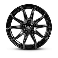 Hyundai GUNSAN 17" Satin Black Alloy Wheel Rim for Venue Tucson image