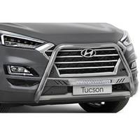 Hyundai Tucson Polished Nudge Bar with LED Light Bar 05/18 -01/21 image