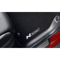 Hyundai Carpet Floor Mats Tailored Double Contrast Stitch i30 N Line Set of 4 image