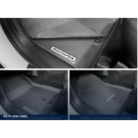 Hyundai All-In Carpet & Rubber Mats Set of 3 for Santa Fe 09/2020 onwards image