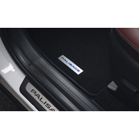 Hyundai Carpet Floor Mats 3 Row Set Blue Stitching Palisade 8 Seater 09/2020-Onwards image