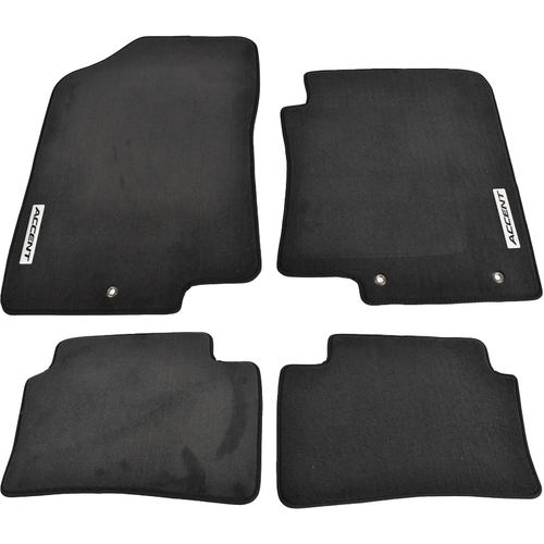 Hyundai Accent Tailored Carpet Floor Mat Set of 4 09/2014 - 04/2019