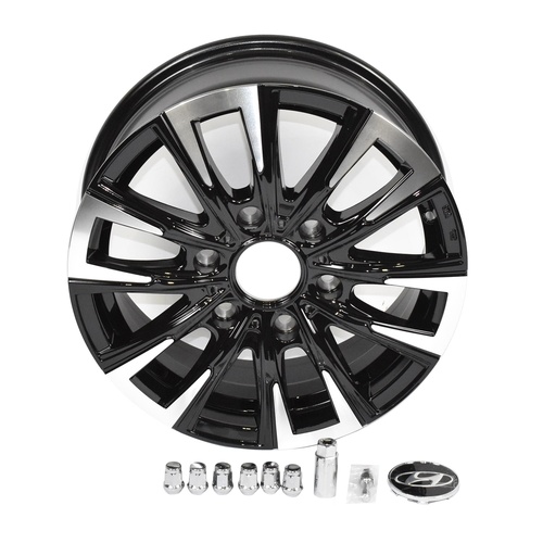Hyundai iLoad iMAX 16" iksan Machined Black & Silver Alloy Wheel