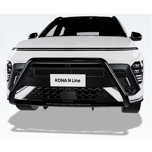 Hyundai Nudge Bar Powdercoat Black for Kona N Line SX2 03/2023 - Onwards