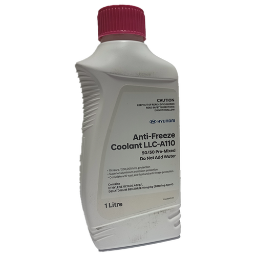 Hyundai Pink Coolant Anti-Freeze 1L