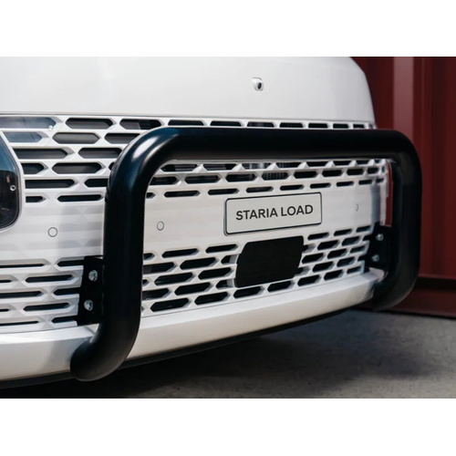 Hyundai Stainless Steel Nudge Bar Powder Coat Black For Staria US4