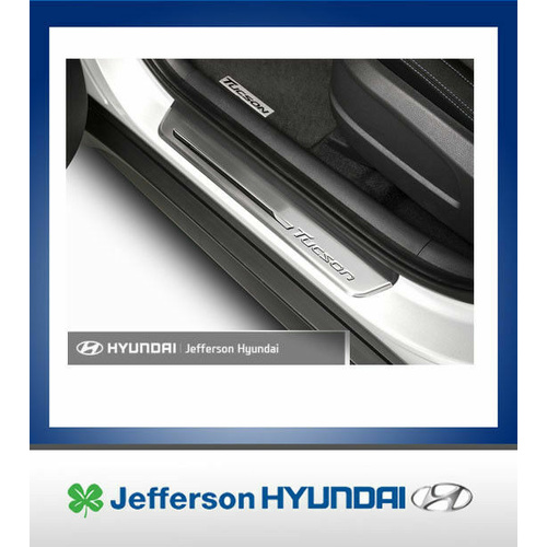 Hyundai Tucson Brushed Metal Scuff Plates Set Of 4 04/2015 - 01/2021
