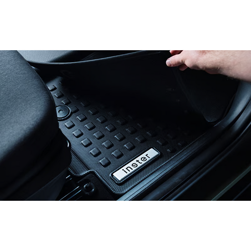 Hyundai All in One Rubber & Carpet Floor Mat Set for Inster 12/2024-Onwards