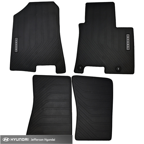 Hyundai Venue Rubber Floor Mats Front & Rear (Set of 4) 2019 - Onwards