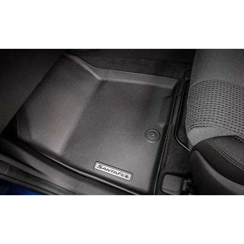 Hyundai Santa Fe Black Tailored Rubber Floor Mats Set 09/2020 onwards