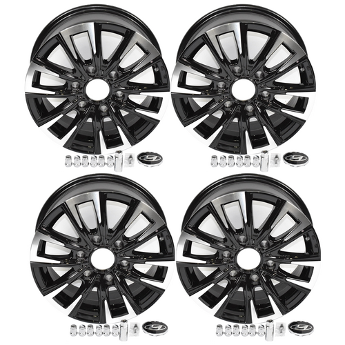 Hyundai iLoad iMAX 16" iksan Machined Black & Silver Alloy Wheels